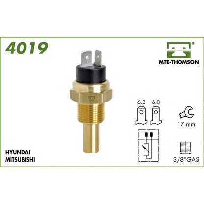 Photo Sensor, coolant temperature MTE-THOMSON 4019