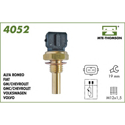 Photo Sonde de température, liquide de refroidissement MTE-THOMSON 4052