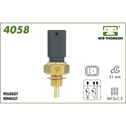 Photo Sonde de température, liquide de refroidissement MTE-THOMSON 4058