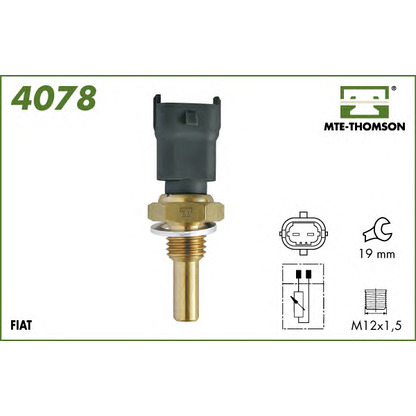 Photo Sensor, coolant temperature MTE-THOMSON 4078