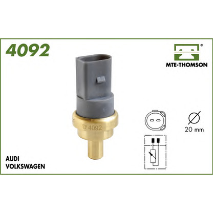 Photo Sensor, coolant temperature MTE-THOMSON 4092