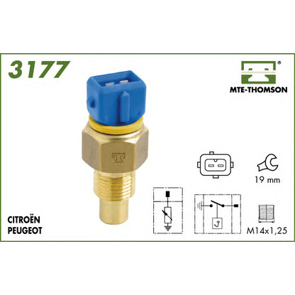 Foto Sensor, temperatura del refrigerante MTE-THOMSON 3177