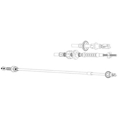 Foto Cable de accionamiento, accionamiento del embrague CEF CT01164