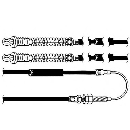 Foto Cable de accionamiento, freno de estacionamiento CEF FA02174