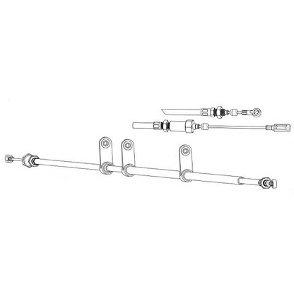 Foto Cable de accionamiento, freno de estacionamiento CEF FA02263