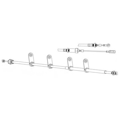 Foto Cable de accionamiento, freno de estacionamiento CEF FA02265