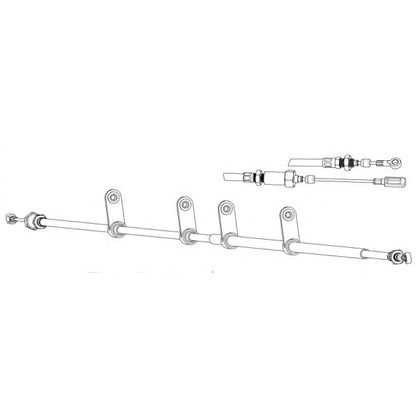 Foto Cable de accionamiento, freno de estacionamiento CEF FA02271