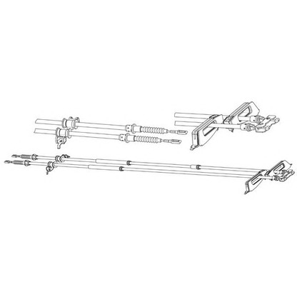 Foto Cable de accionamiento, freno de estacionamiento CEF FO02187