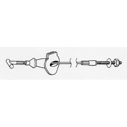 Foto Cable de accionamiento, freno de estacionamiento CEF FO02188