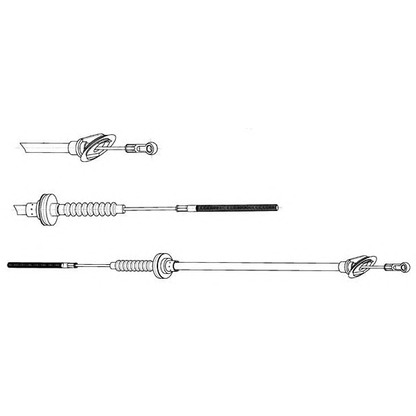 Foto Cable de accionamiento, accionamiento del embrague CEF LA01101