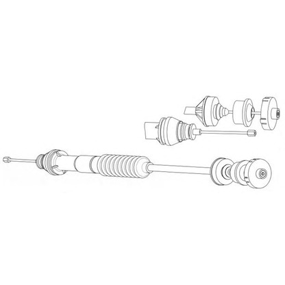 Foto Cable de accionamiento, accionamiento del embrague CEF PU01154