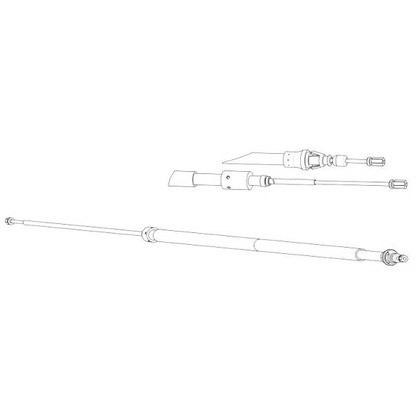 Foto Cable de accionamiento, freno de estacionamiento CEF PU02213