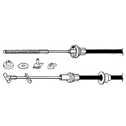 Foto Cable de accionamiento, accionamiento del embrague CEF VW01167