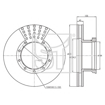 Photo Brake Disc ST-TEMPLIN 031100620000