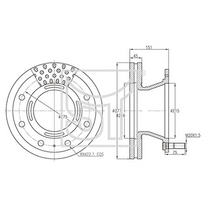 Photo Brake Disc ST-TEMPLIN 031100815400