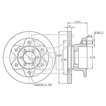 Photo Brake Disc ST-TEMPLIN 031100821400