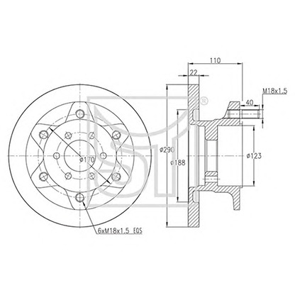 Photo Brake Disc ST-TEMPLIN 031100823380