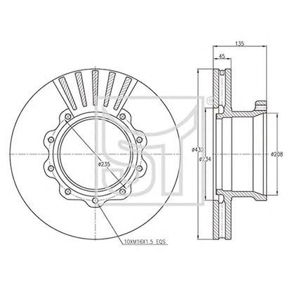 Photo Brake Disc ST-TEMPLIN 031100922080