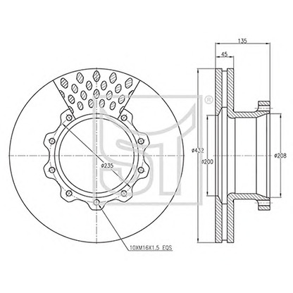 Photo Brake Disc ST-TEMPLIN 031100922100