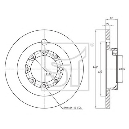 Photo Brake Disc ST-TEMPLIN 031101926120