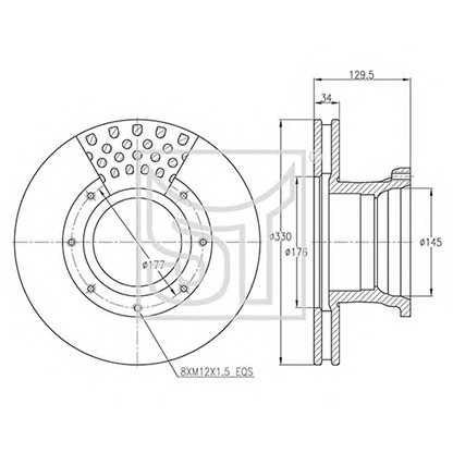 Photo Brake Disc ST-TEMPLIN 031101926390