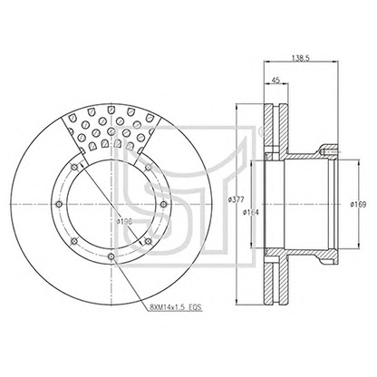 Photo Brake Disc ST-TEMPLIN 031103504910