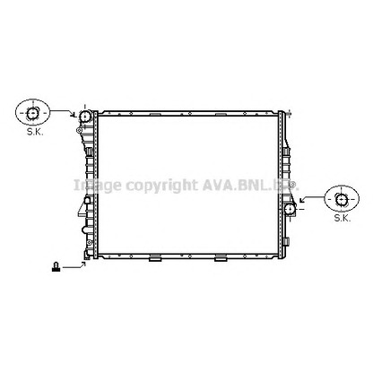 Photo Radiateur, refroidissement du moteur PRASCO BWA2302