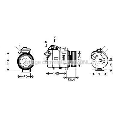 Photo Compressor, air conditioning PRASCO BWAK330