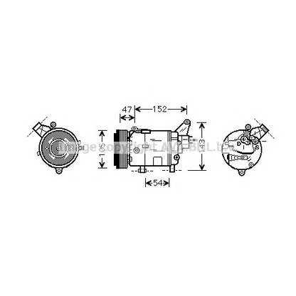 Photo Compressor, air conditioning PRASCO BWK076