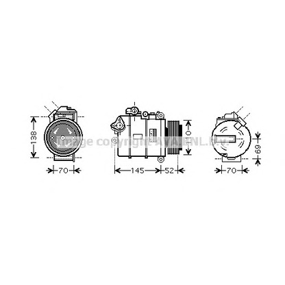 Photo Compressor, air conditioning PRASCO BWK336