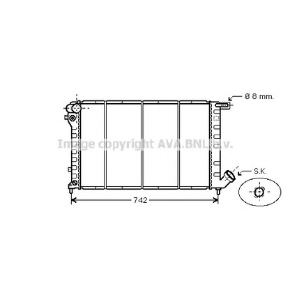 Photo Radiateur, refroidissement du moteur PRASCO CN2138