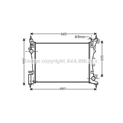 Photo Radiateur, refroidissement du moteur PRASCO CN2261