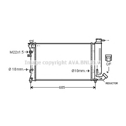 Photo Radiator, engine cooling PRASCO CNA2109