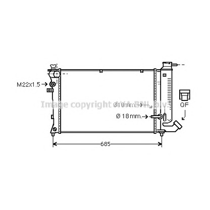 Photo Radiateur, refroidissement du moteur PRASCO CNA2110