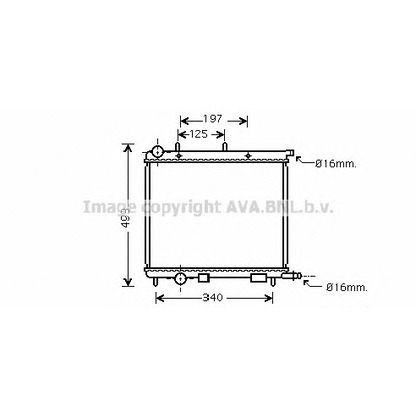 Photo Radiateur, refroidissement du moteur PRASCO CNA2227