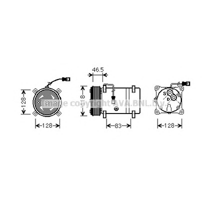 Foto Kompressor, Klimaanlage PRASCO CNK158