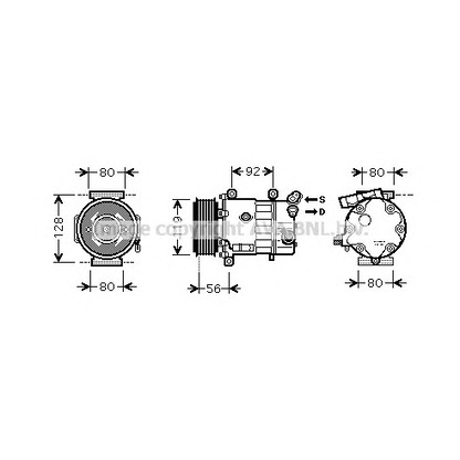 Foto Kompressor, Klimaanlage PRASCO CNK255