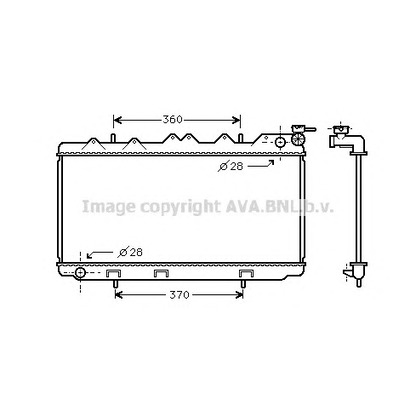 Foto Radiador, refrigeración del motor PRASCO DN2116