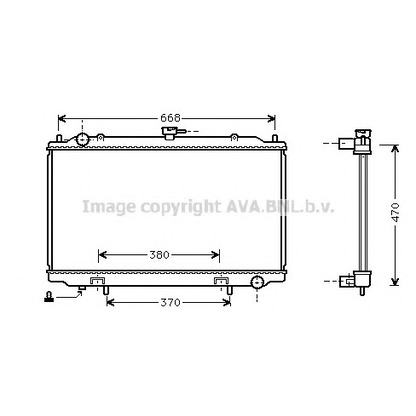 Photo Radiator, engine cooling PRASCO DN2188