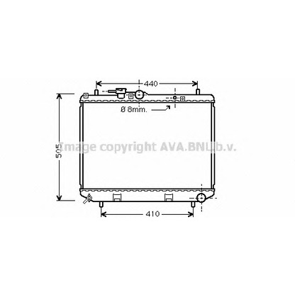 Photo Radiator, engine cooling PRASCO DU2043