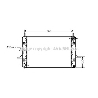 Photo Radiateur, refroidissement du moteur PRASCO FD2060