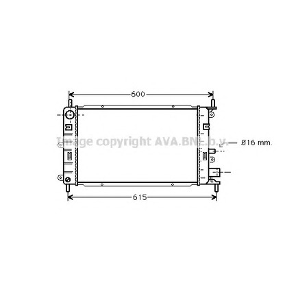 Photo Radiator, engine cooling PRASCO FD2149