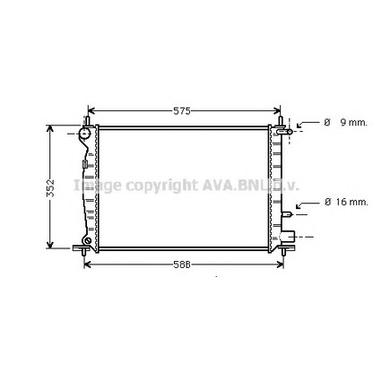 Photo Radiateur, refroidissement du moteur PRASCO FD2219