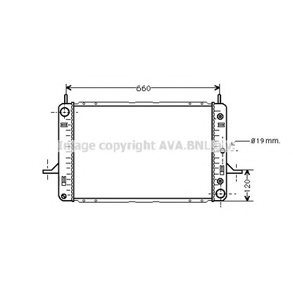 Photo Radiator, engine cooling PRASCO FDA2120