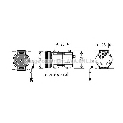 Foto Kompressor, Klimaanlage PRASCO FDK277