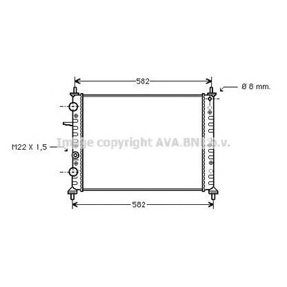 Photo Radiator, engine cooling PRASCO FT2162