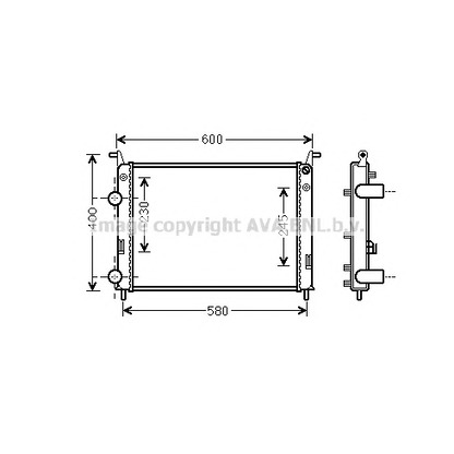 Photo Radiateur, refroidissement du moteur PRASCO FT2336