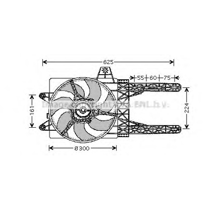 Photo Fan, radiator PRASCO FT7285