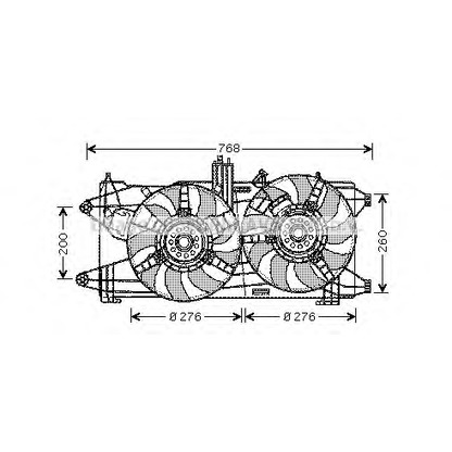 Photo Fan, radiator PRASCO FT7522