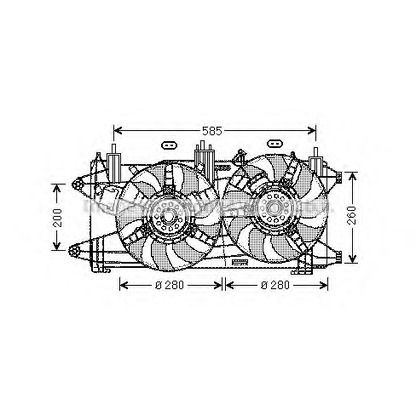 Photo Ventilateur, refroidissement du moteur PRASCO FT7569